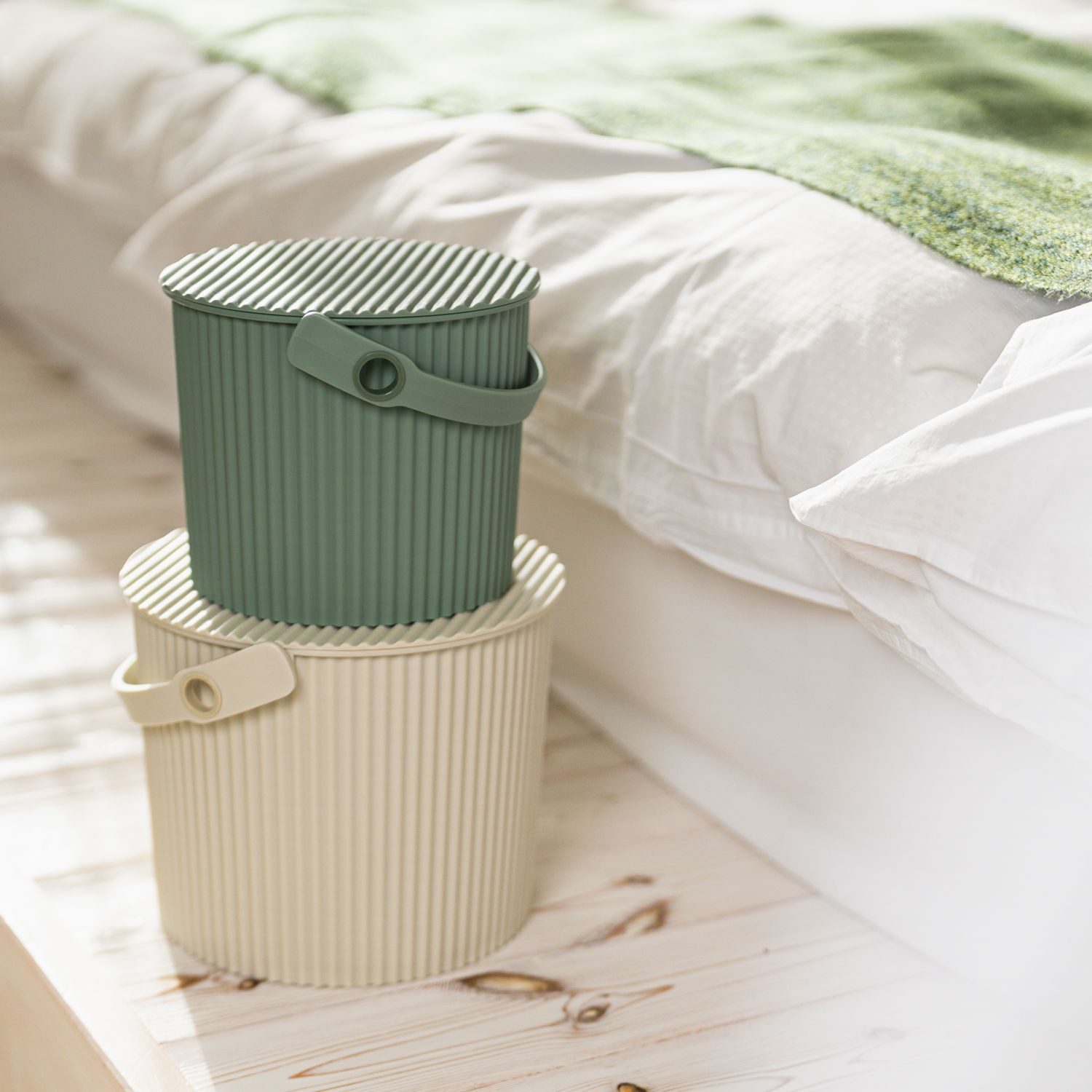Hachiman Aufbewahrungsbox Omnioutil Eimer S Pale Beige 8 l