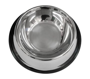 scarlet products Futternapf, Hundenapf »Bowl« mit Rutschsicherung; Edelstahl mit Gummirand; für Wasser oder Futter; in diversen Größen; einzeln oder Paar von scarlet pet