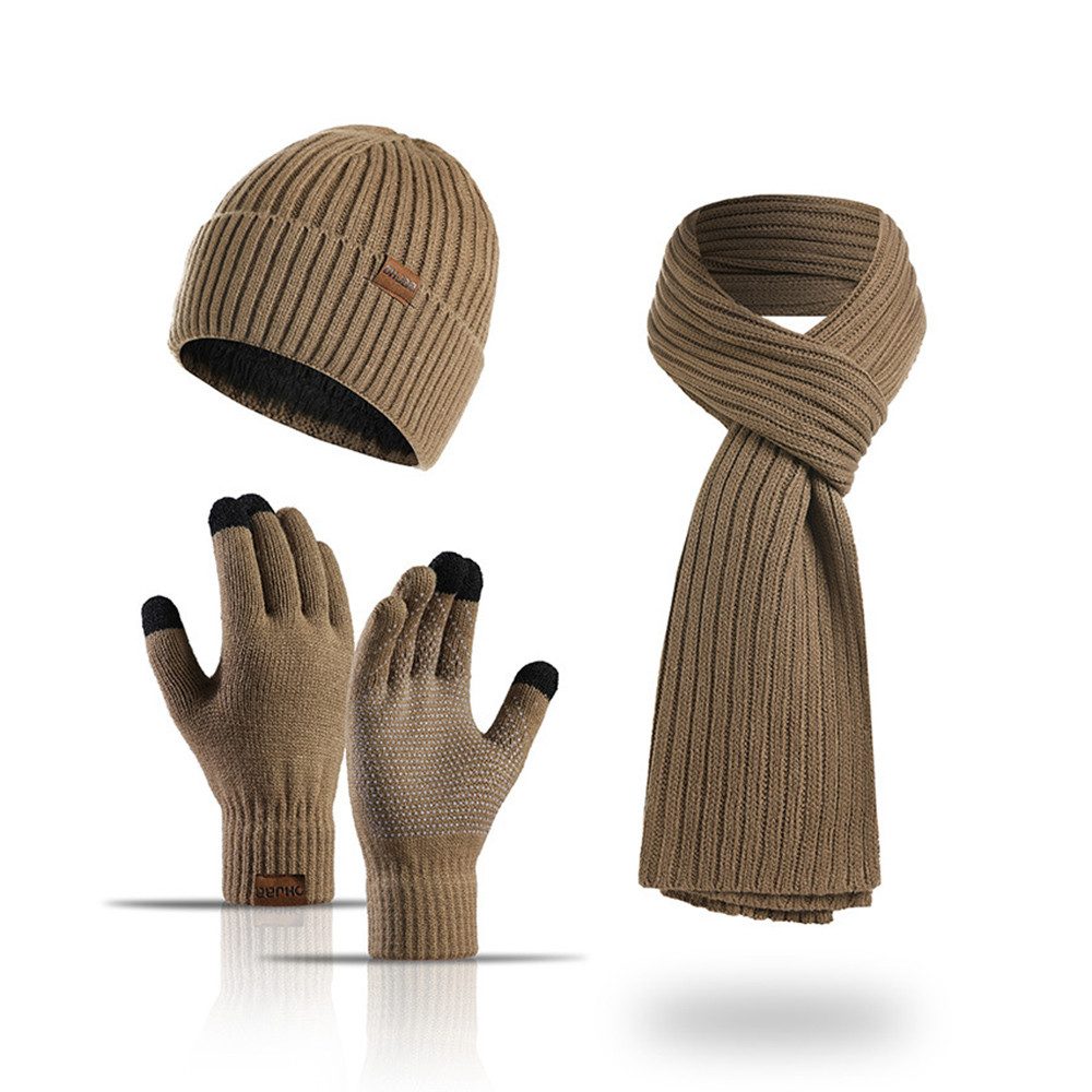 Coonoor Mütze & Schal 3 Stück Mütze, Schal & Handschuh-Sets Geeignet für Ju günstig online kaufen