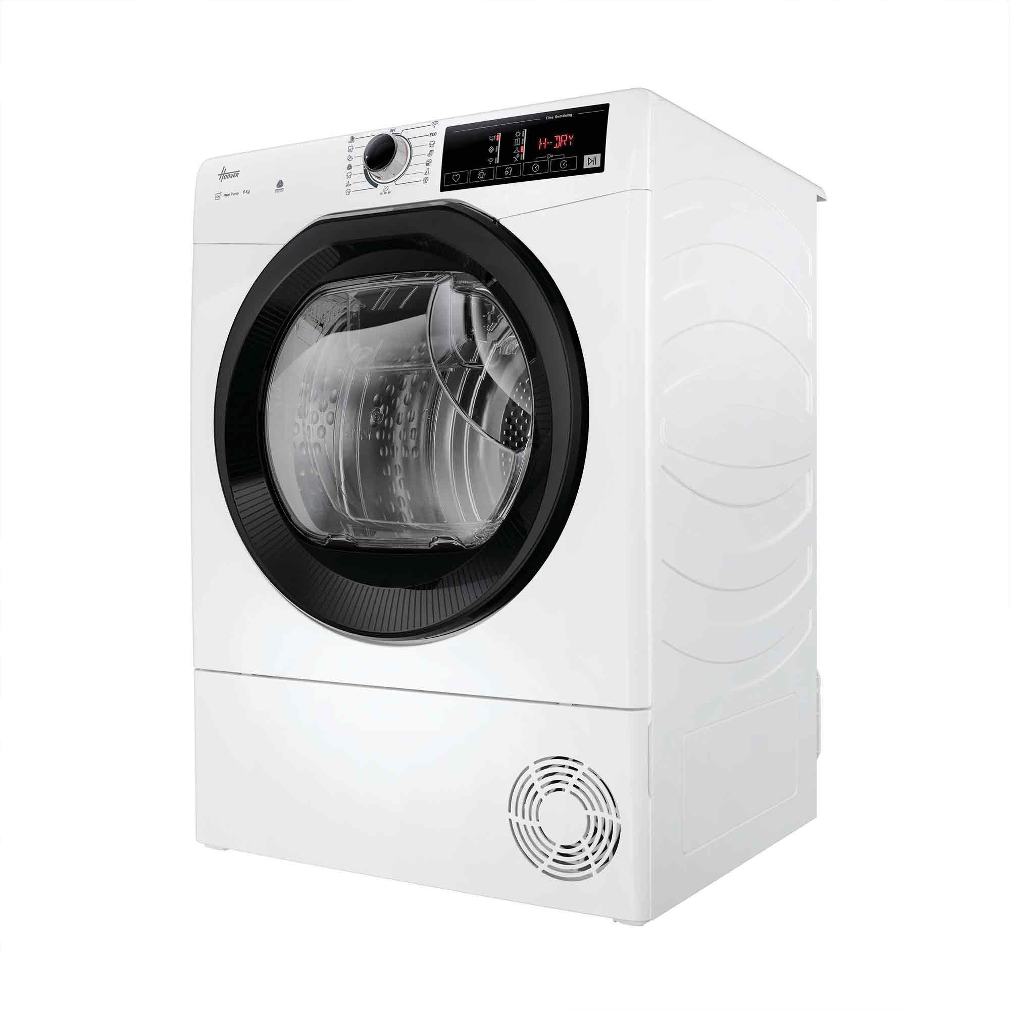 Hoover Wärmepumpentrockner HR EH9N4TBE-S, WiFi + Bluetooth, Woolmark, AquaVision, Startzeitvorwahl