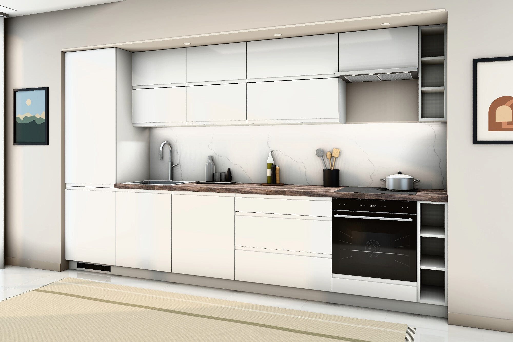 ROYAL24_MARKT Küchenzeile K40-G340 - Velmora - Modernes Design mit außergewöhnlichem Komfort, (Komplett Set), Top Qualität - Modernes Design - Feinste Materiali – Bild 3 von 5