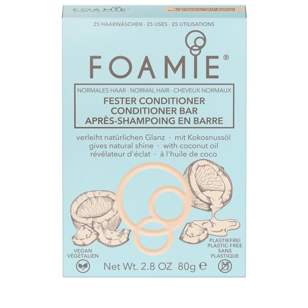 FOAMIE Haarspülung Shake Your Coconuts Haarspülung Bar für Glanz 80 g