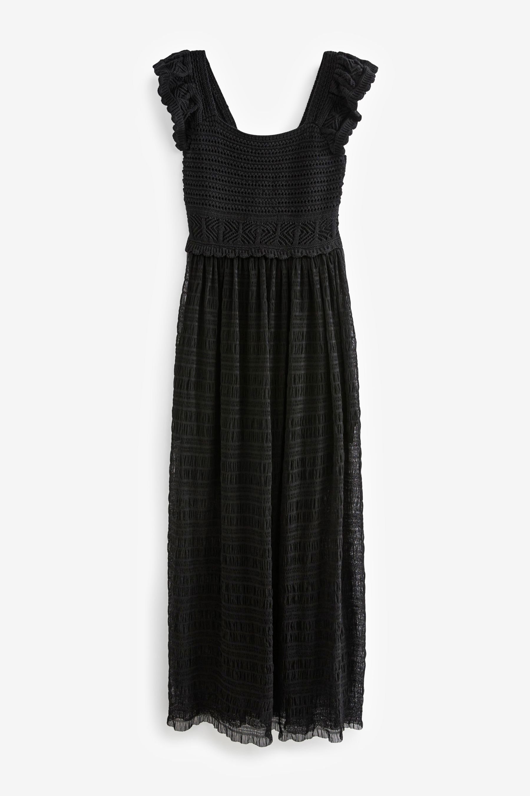 Next Sommerkleid Kleid mit gehäkelten Trompetenärmeln günstig online kaufen