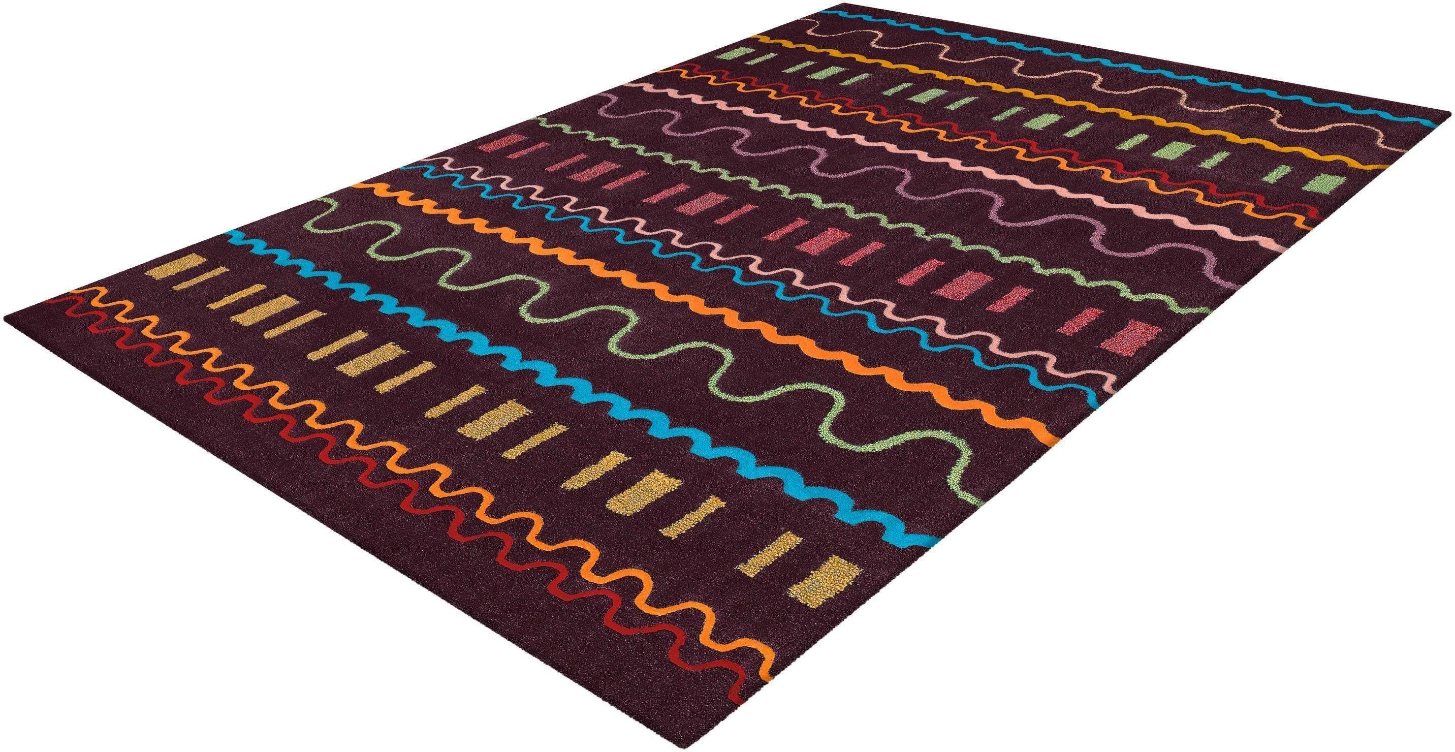 calo-deluxe Teppich Fanahy 3065, rechteckig, Höhe: 17 mm, Kurzflor, Wohnzimmer