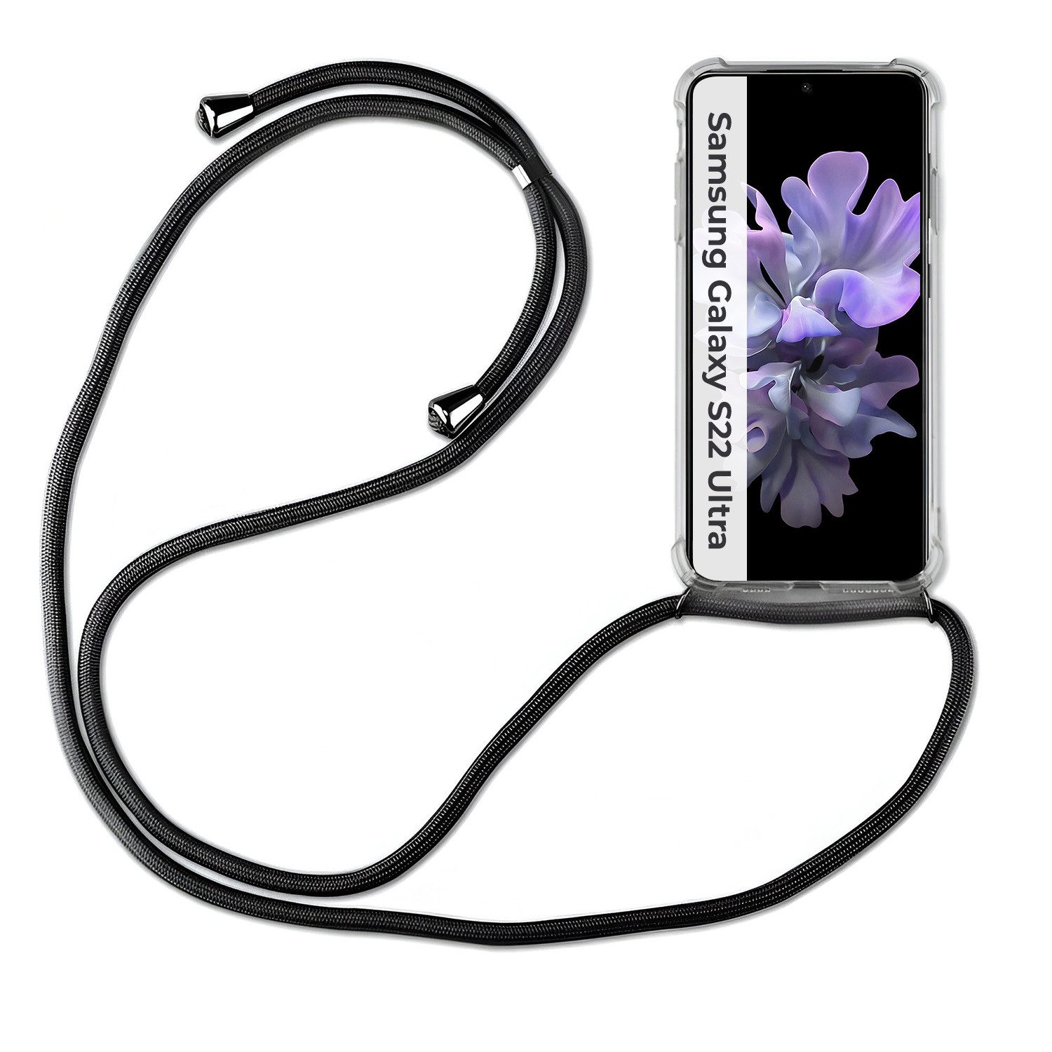 betterfon Handykette für Samsung S21 S22 S23 S24 FE Plus Ultra Handyhülle Band, Hände frei – mit Silikonhülle & Schnur für flexiblen Alltag