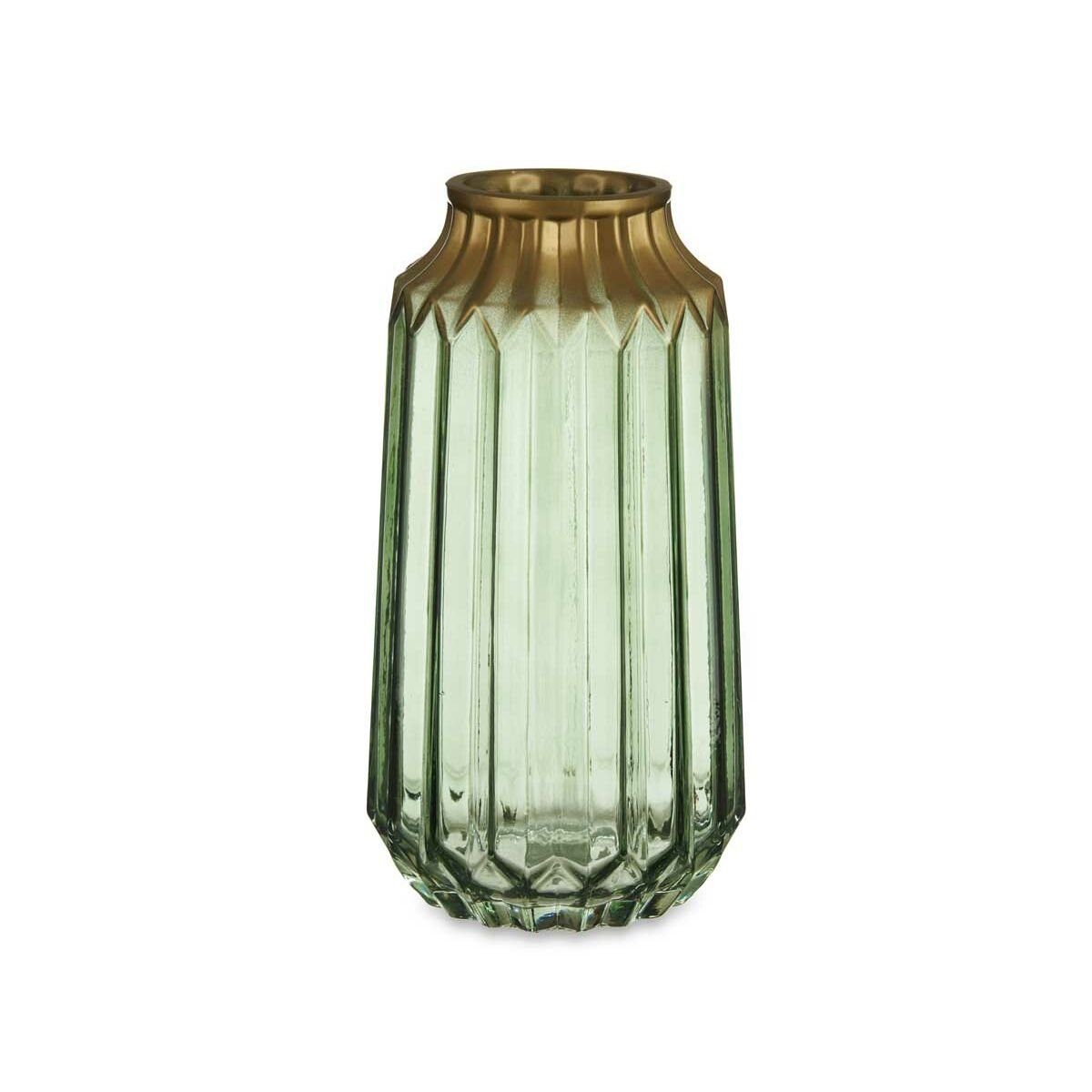 Gift Decor Dekovase Vase 13 grün Stück x cm Glas x 23,5 6 13