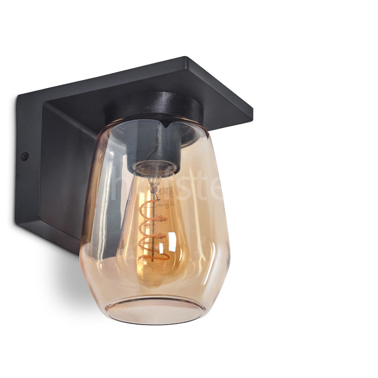 hofstein Außen-Wandleuchte moderne Wandlampe aus Metall/Glas günstig online kaufen