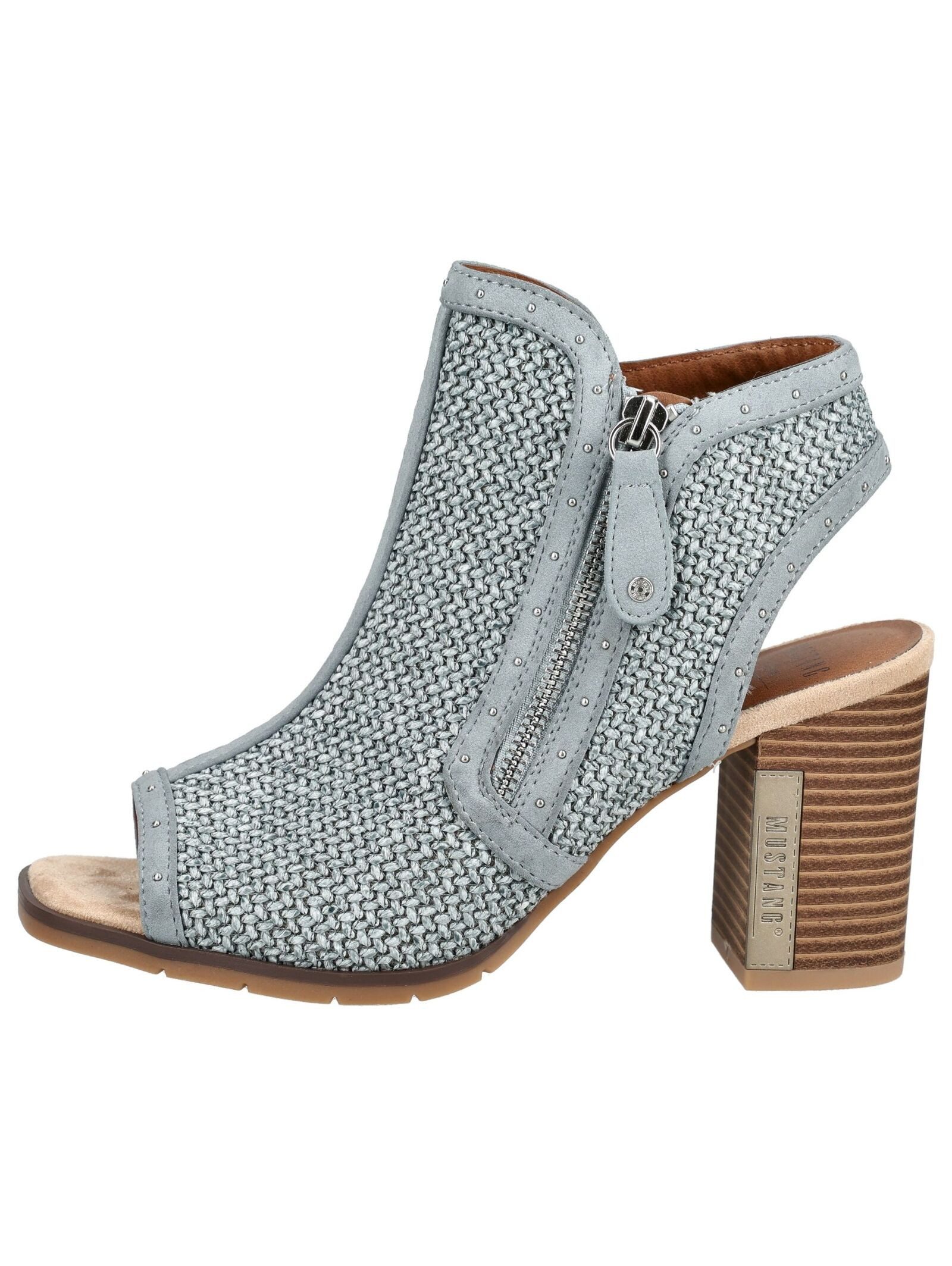 Mustang Shoes Mustang Shoes Sandalen Lederimitat/Textil High-Heel-Sandalette