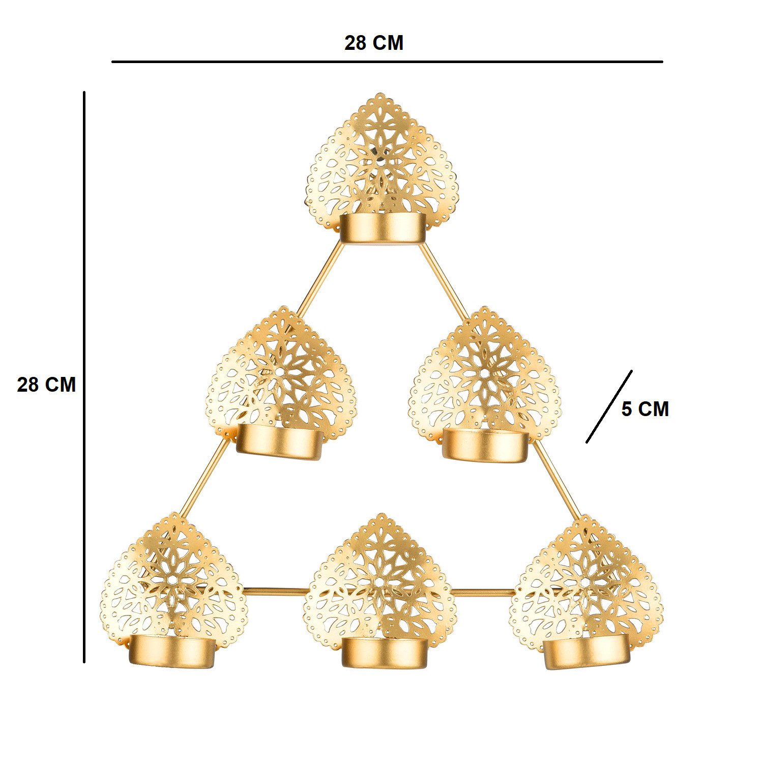 Marrakesch Orient & Mediterran Interior Wandkerzenhalter Orientalische Deko Wandkerzenhalter Wanddeko Teelichthalter Bohos -2- (1 St)
