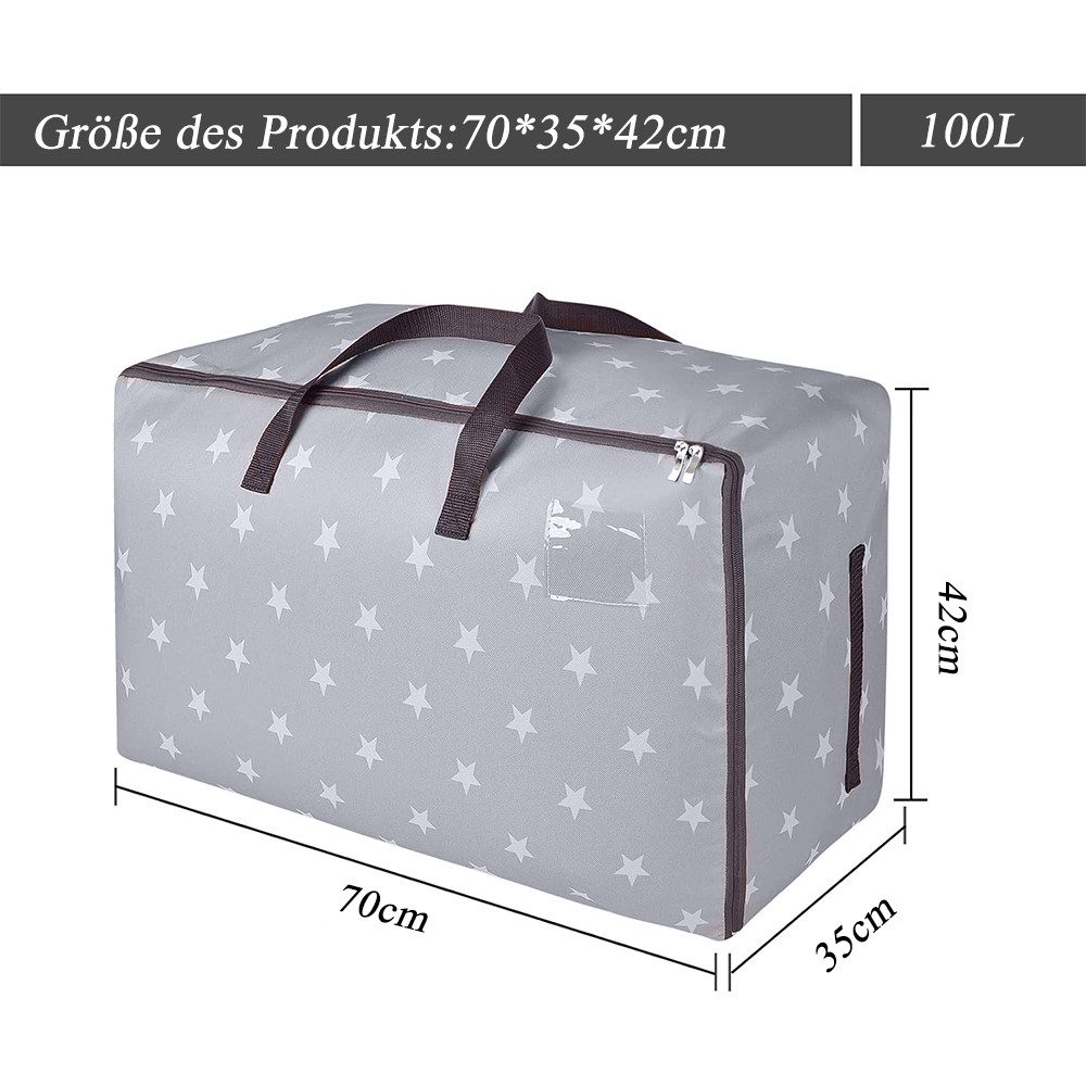 NUODWELL Aufbewahrungsbox 100L Unterbettkommode,Wasserdichte Umzugstasche m günstig online kaufen
