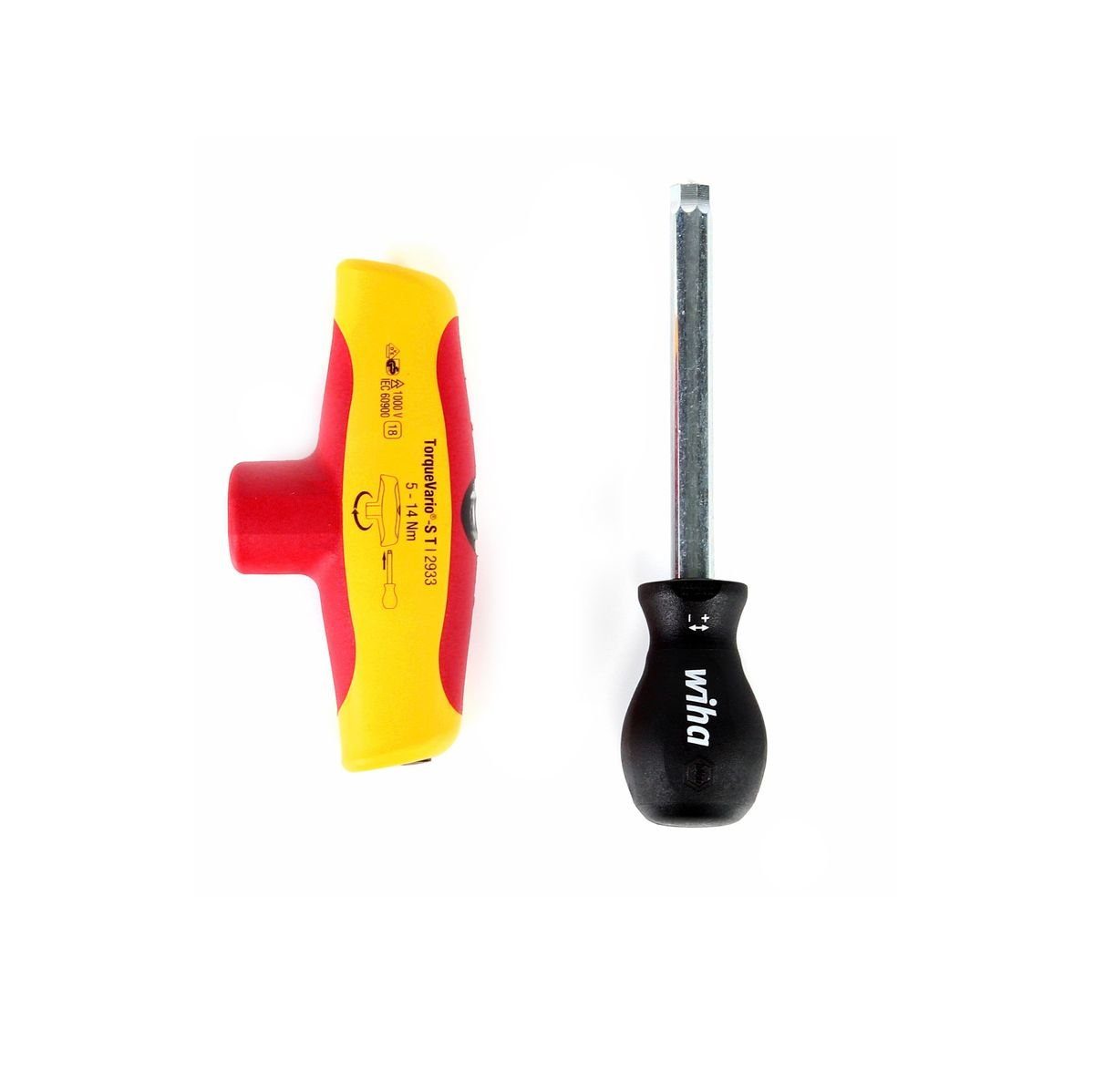 Wiha Gabel- und Ringschlüssel Drehmoment Schraubendreher mit Quergriff TorqueVario®-S T electric 5-