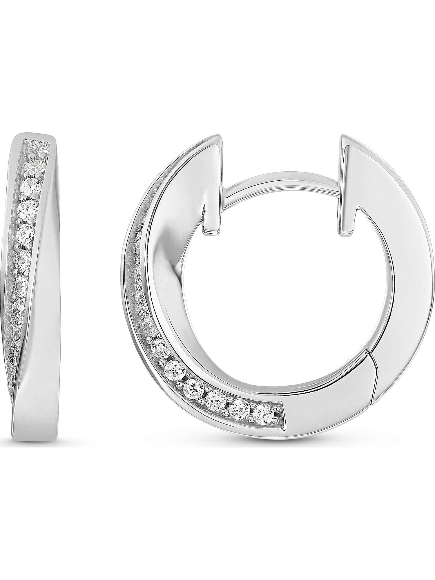 JETTE Paar Creolen (Paar), TWISTED