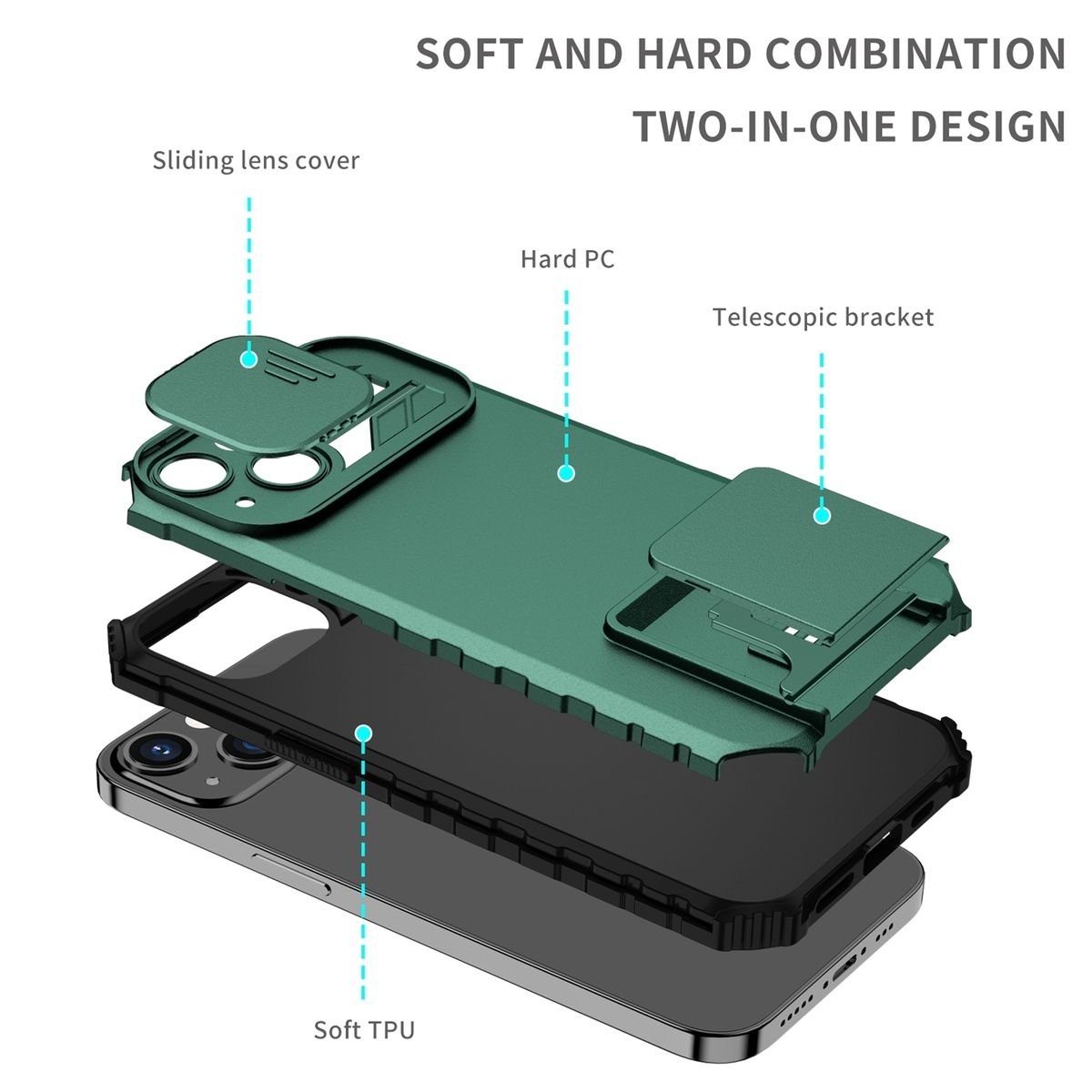 König Design Handyhülle Apple iPhone 15 Pro, Schutzhülle Case Cover Backcover Etuis Bumper