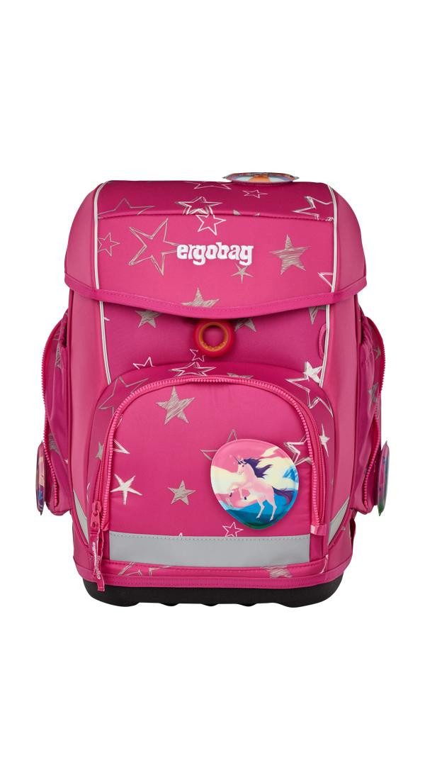 ergobag Schulranzen cubo Set (5-tlg., 5-teiliges Set), größenverstellbares Rückensystem