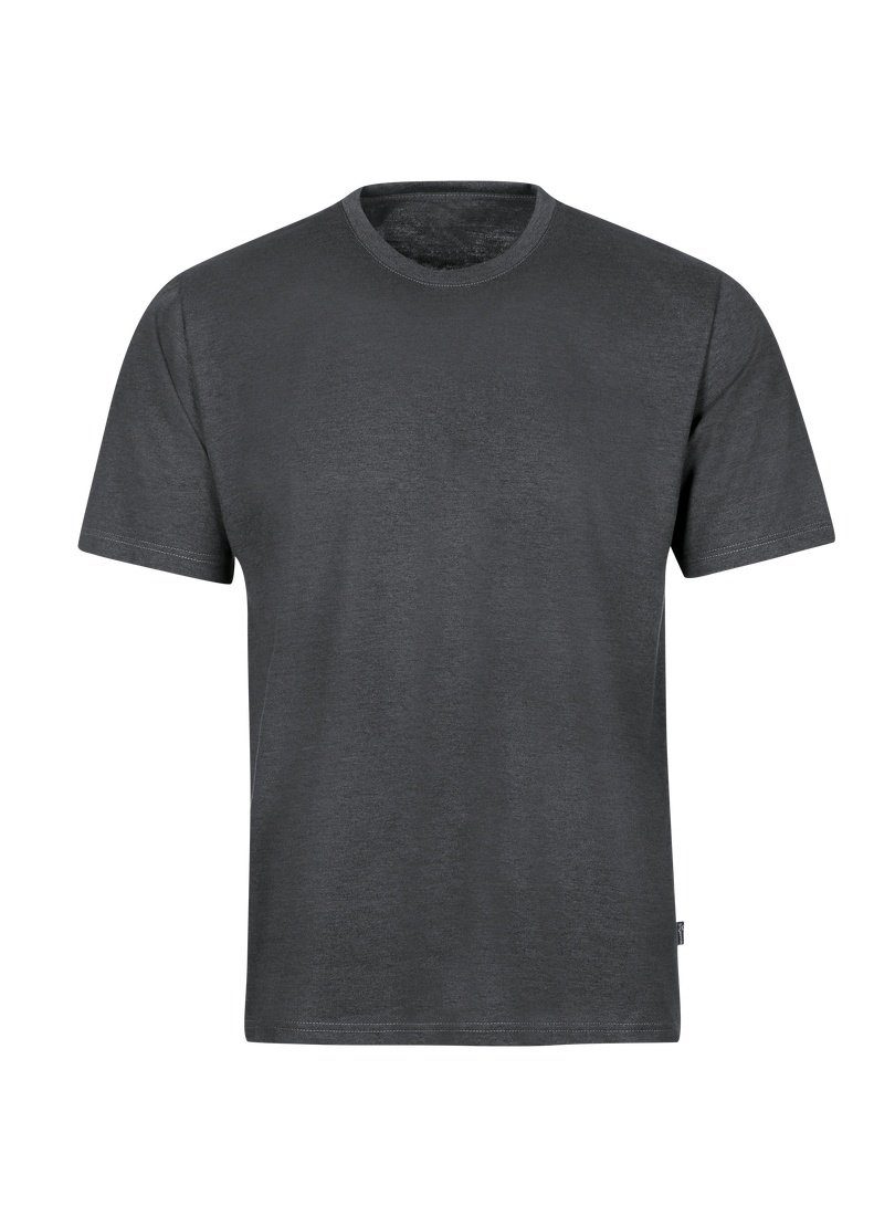 Trigema T-Shirt TRIGEMA T-Shirt Baumwolle DELUXE anthrazit-melange