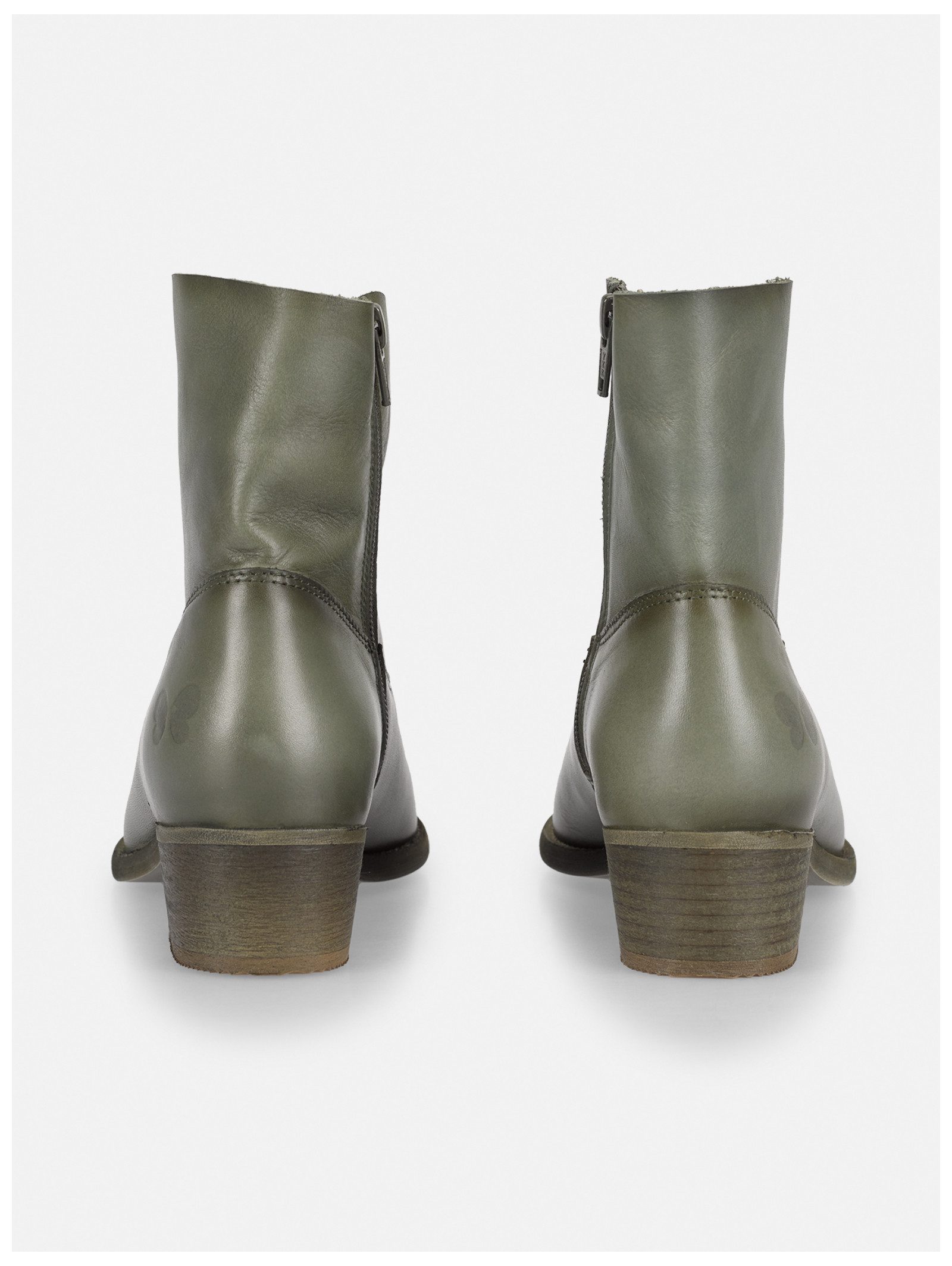 Felmini Stiefelette Leder Cowboy Stiefelette