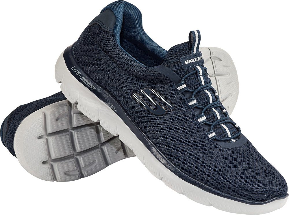 Skechers Slip-On Sneaker aus Flachstrick-Mesh mit bequemer Memory-Foam-Inne günstig online kaufen