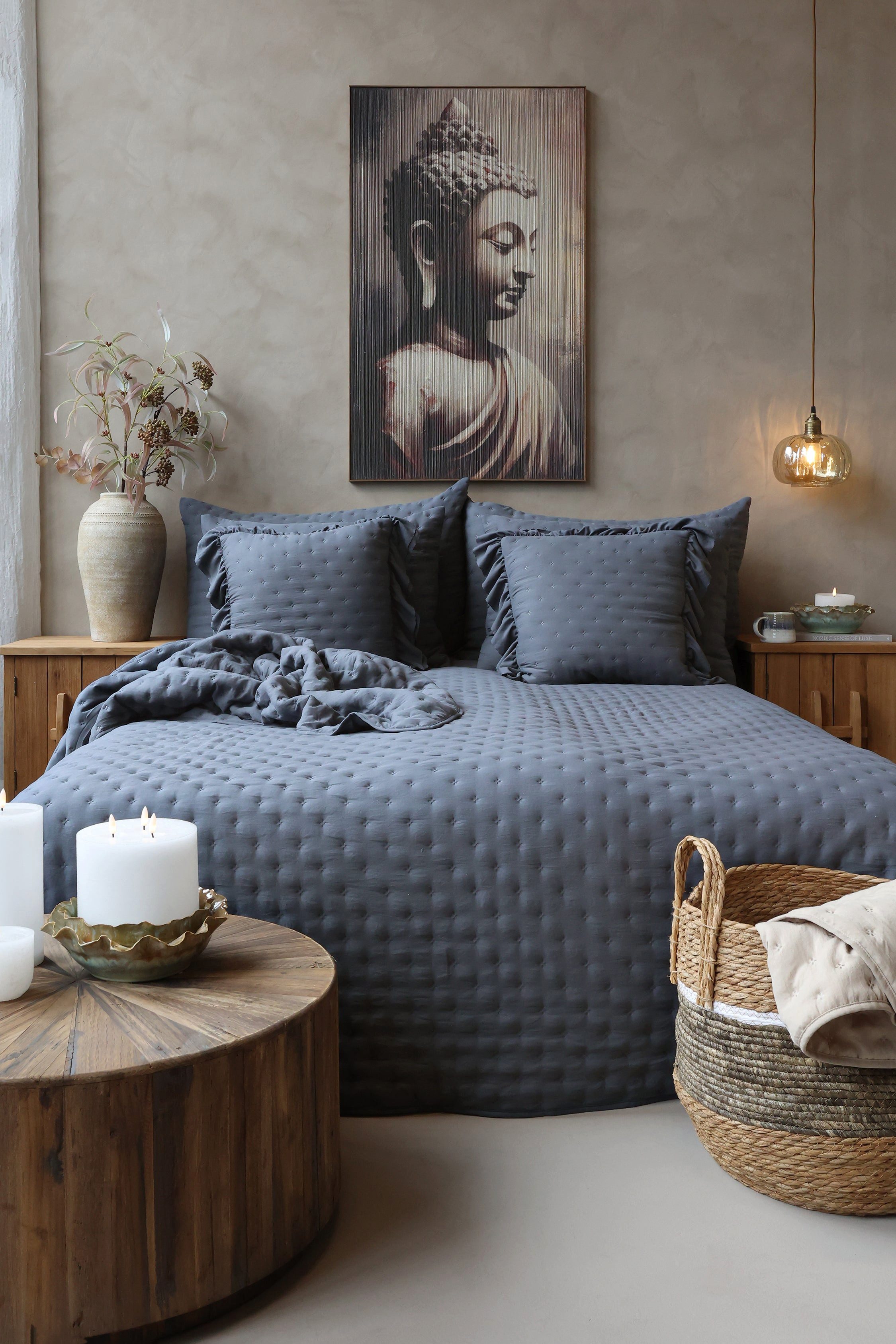 Chic Antique Bettüberwurf Chic Antique Aix Soft Bettdecke Midnight