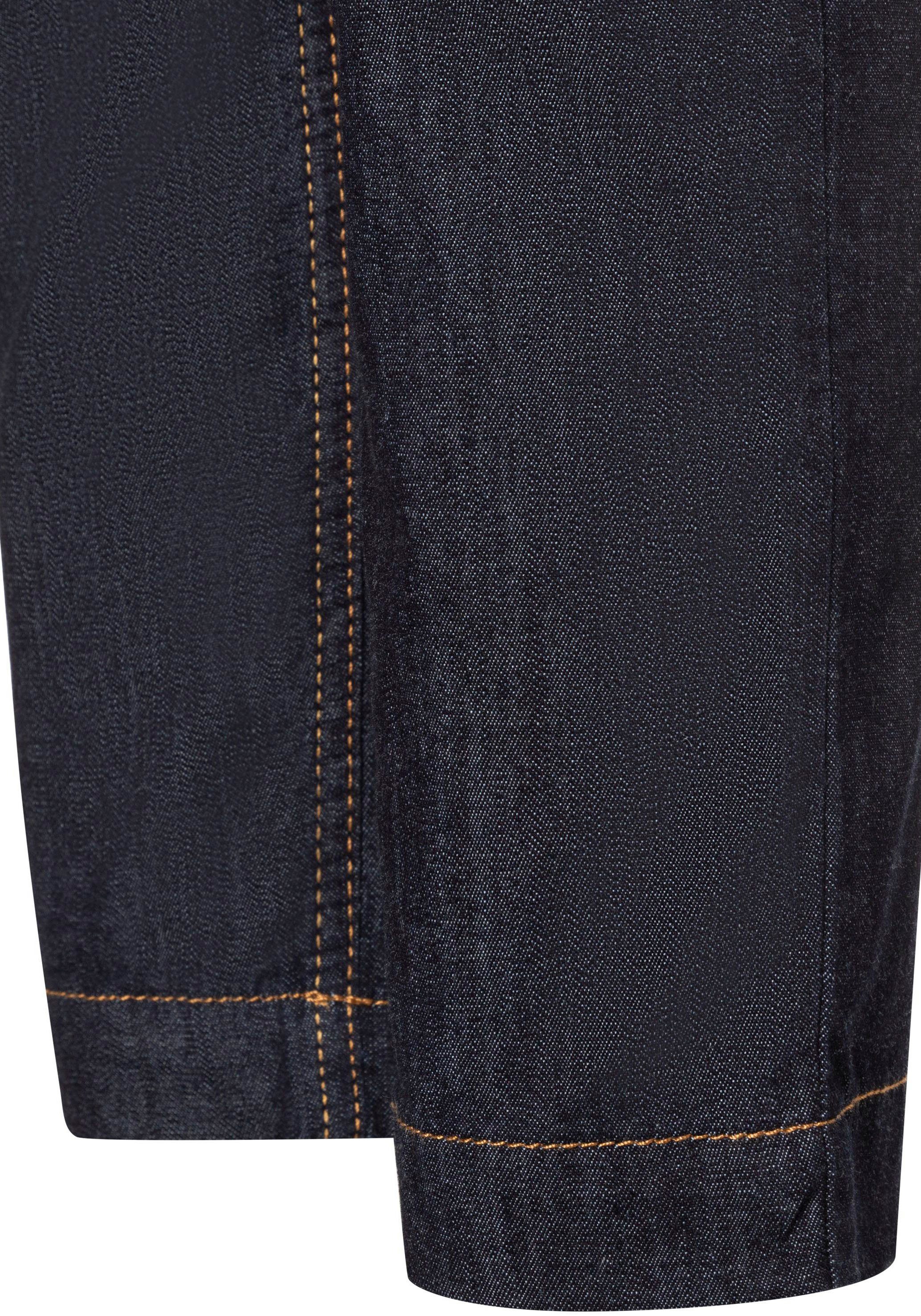 elastischem rinsed 7/8-Jeans der cropped Taille mit Sport Bund MAC an Slim fashion