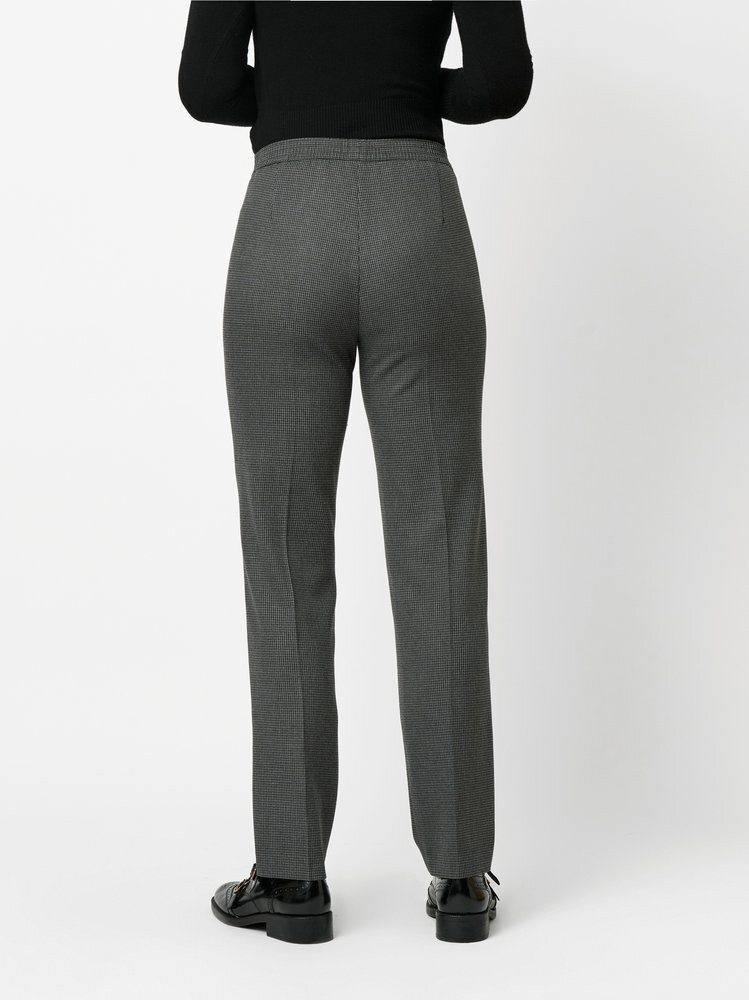 Relaxed by TONI Stretch-Hose Scarlet mit Hahnentritt