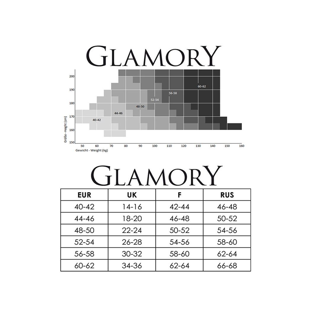 GLAMORY Ouvert Strumpfhose Damen OUVERT 20 DEN 20 DEN (Packung 1 St. 1er-Pack) glänzend