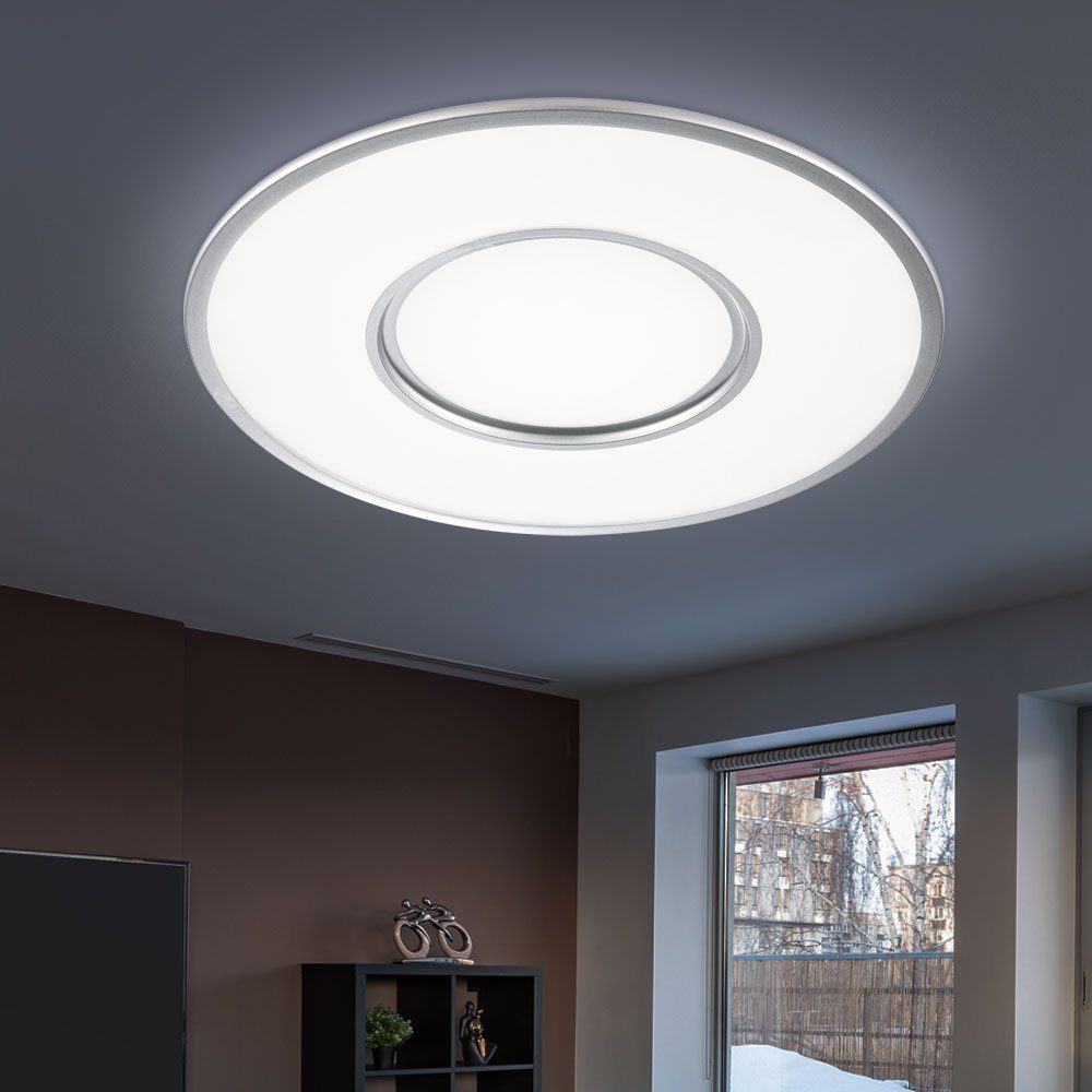 WOFI LED Deckenleuchte, LED-Leuchtmittel Deckenleuchte Tageslicht fest Neutralweiß, LED Warmweiß, Fernbedienung Deckenlampe mit Tageslichtweiß, dimmbar verbaut, Kaltweiß