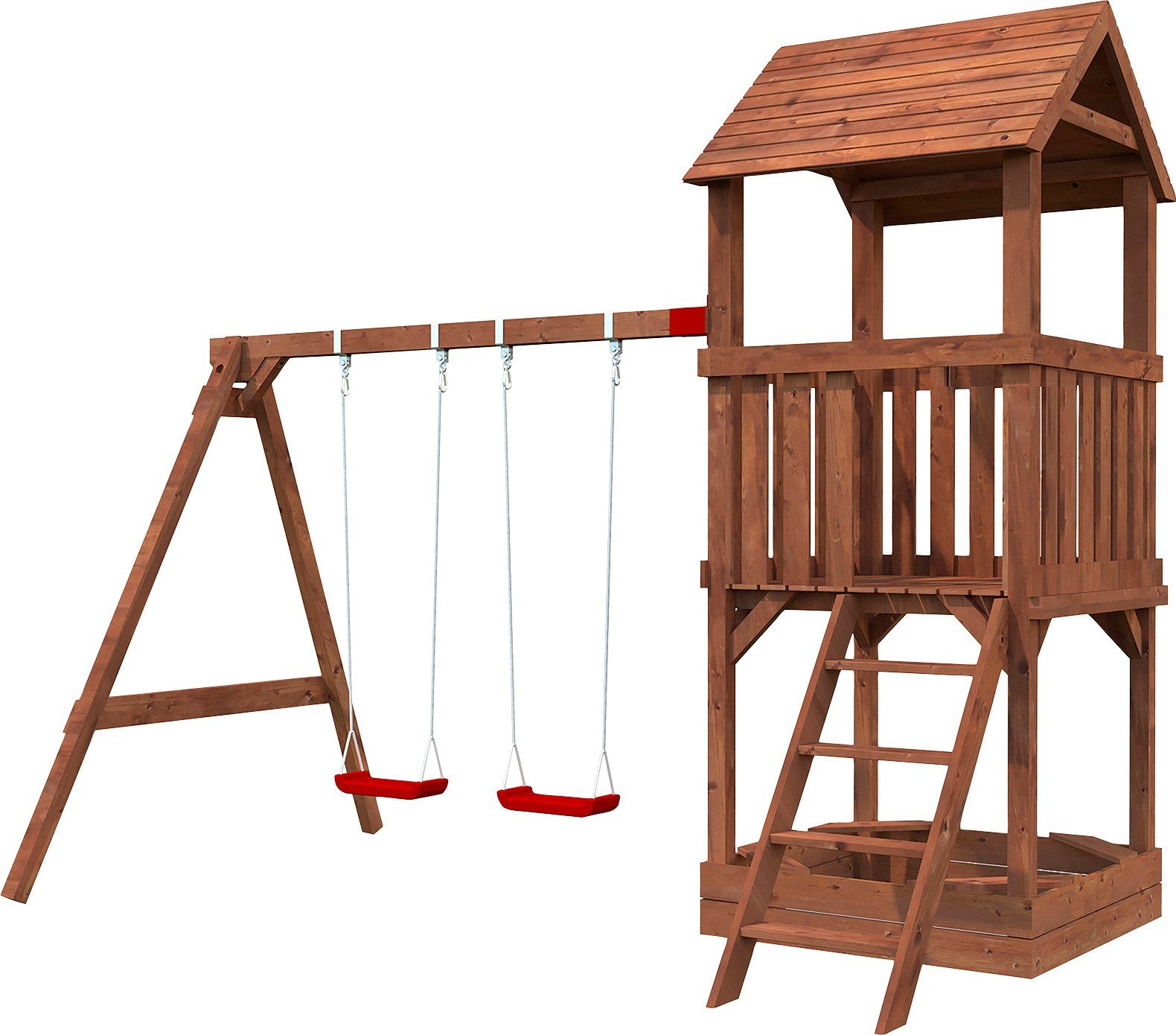 Palmako Spielturm JESPER SET 2, BxTxH: 366x305x314 cm