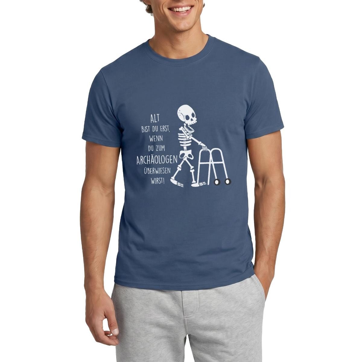 Spreadshirt T-Shirt Alt Bist Du Erst Wenn Du Zum Archäologen Rentner Männer T-Shirt (1-tlg)