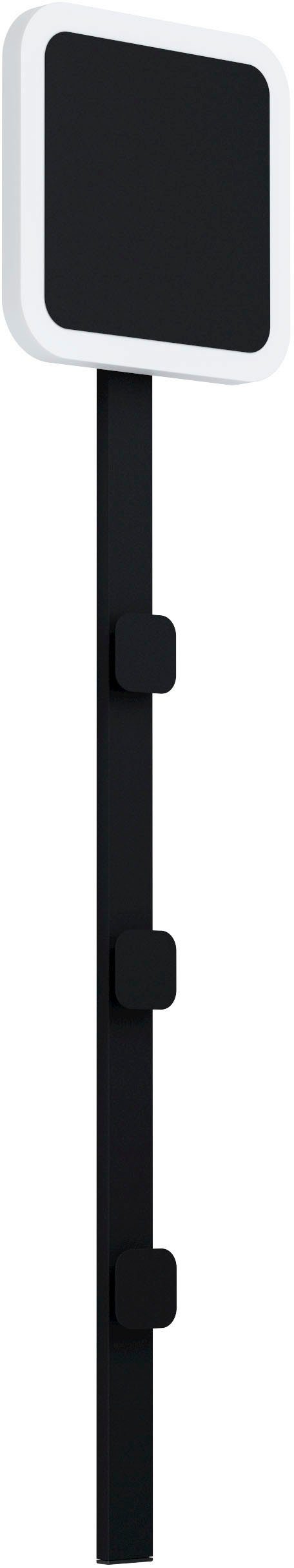 EGLO Stahl aus Deckenleuchte CARTIGNANO, 7,8W Warmweiß, fest in - LED - integriert, Deckenleuchte schwarz Warmweiß