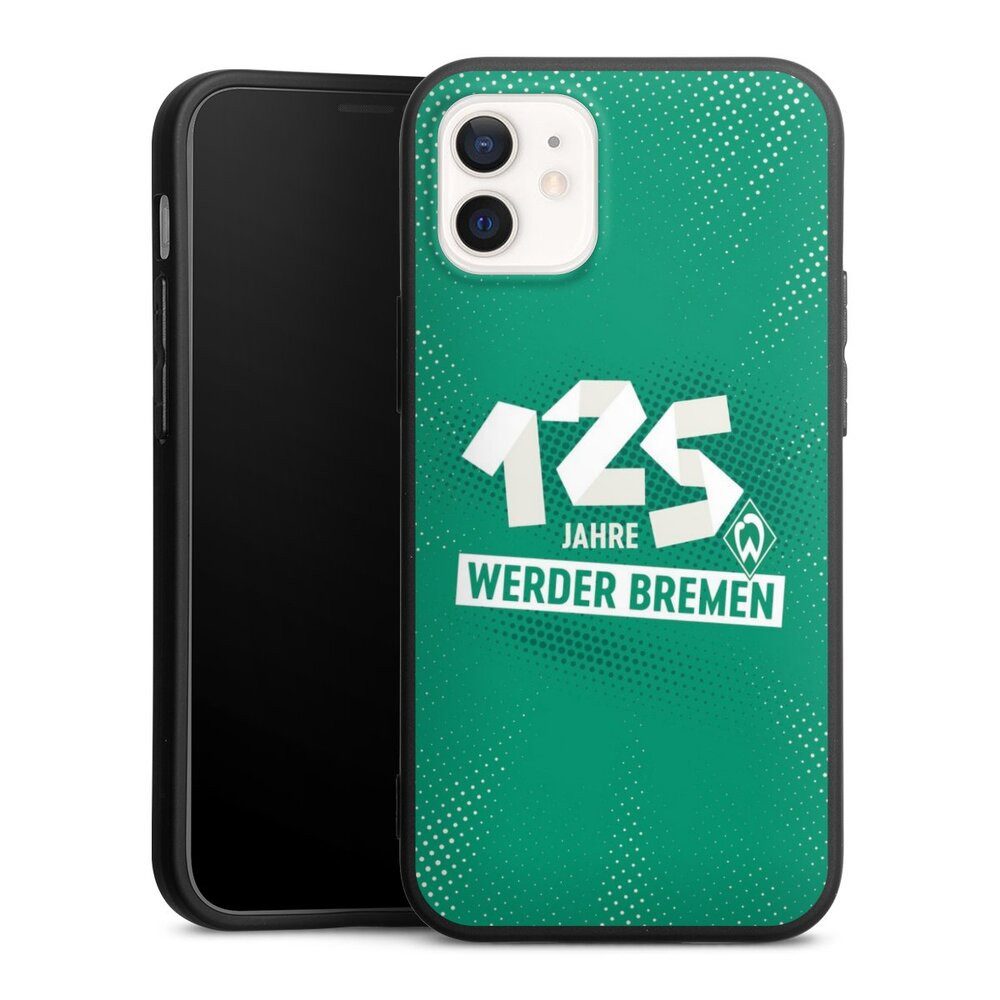 DeinDesign Handyhülle 125 Jahre Werder Bremen Offizielles Lizenzprodukt, Apple iPhone 12 mini Silikon Hülle Premium Case Handy Schutzhülle