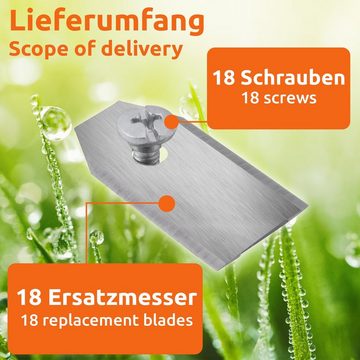 ECENCE Mährobotermesser 18x Ersatz-Messer Ersatz-Klingen für Husqvarna (18-St)