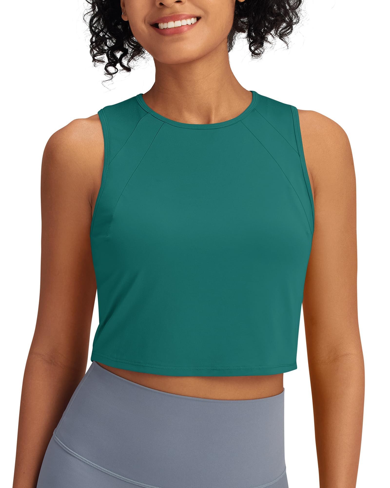 G4Free Tanktop G4Free Damen Sport Tank Top Ärmelloses Leichte Fitness Crop günstig online kaufen