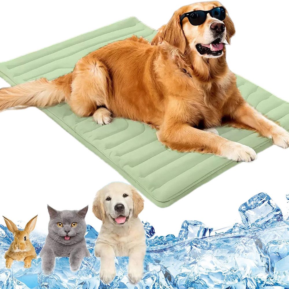 Ledander Hundematte Sommer Kühlkissen Kühlmatte für Hunde Selbst Kühlende Hundematte, für Kiste, Boden, Autositz, Außen- und Innenbereich