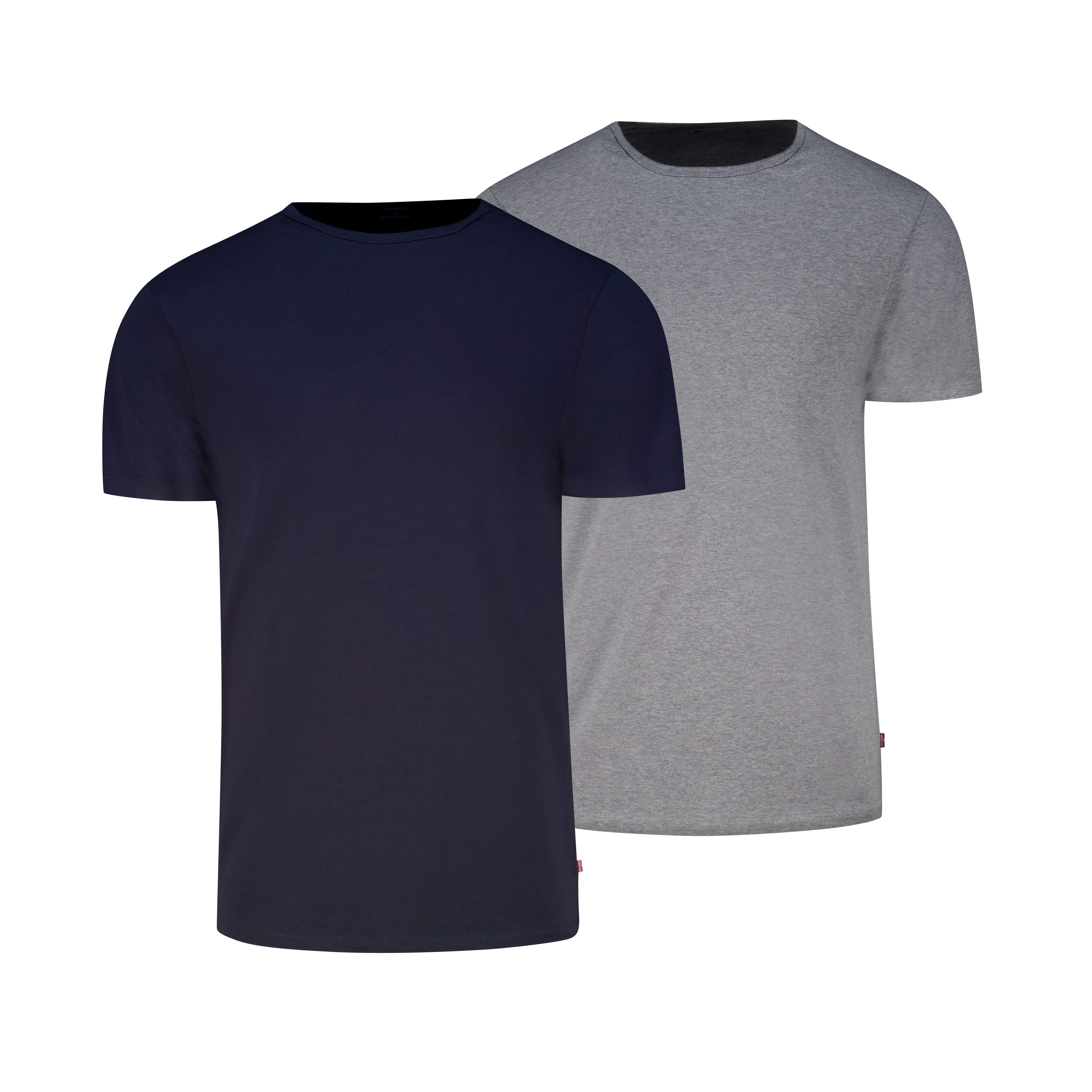 Levi's® T-Shirt LEVIS MEN SOLID CREW (2er Pack) mit Rundhalsausschnitt