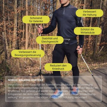 MSports® Nordic-Walking-Stöcke MSPORTS Nordic Walking Stöcke Premium - Superleicht -