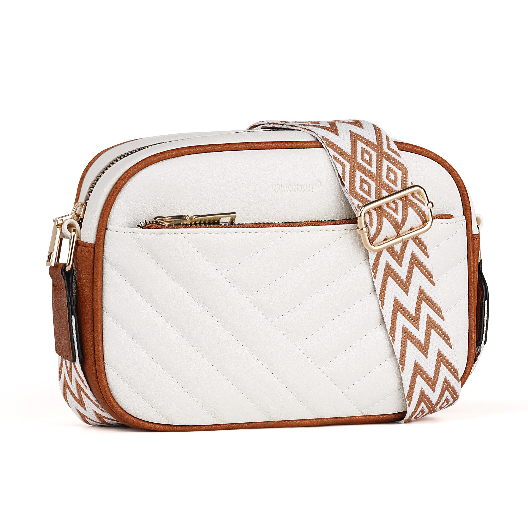 TAN.TOMI Umhängetasche Damen Handy Schultertasche Gestepptes Design Crossbo günstig online kaufen