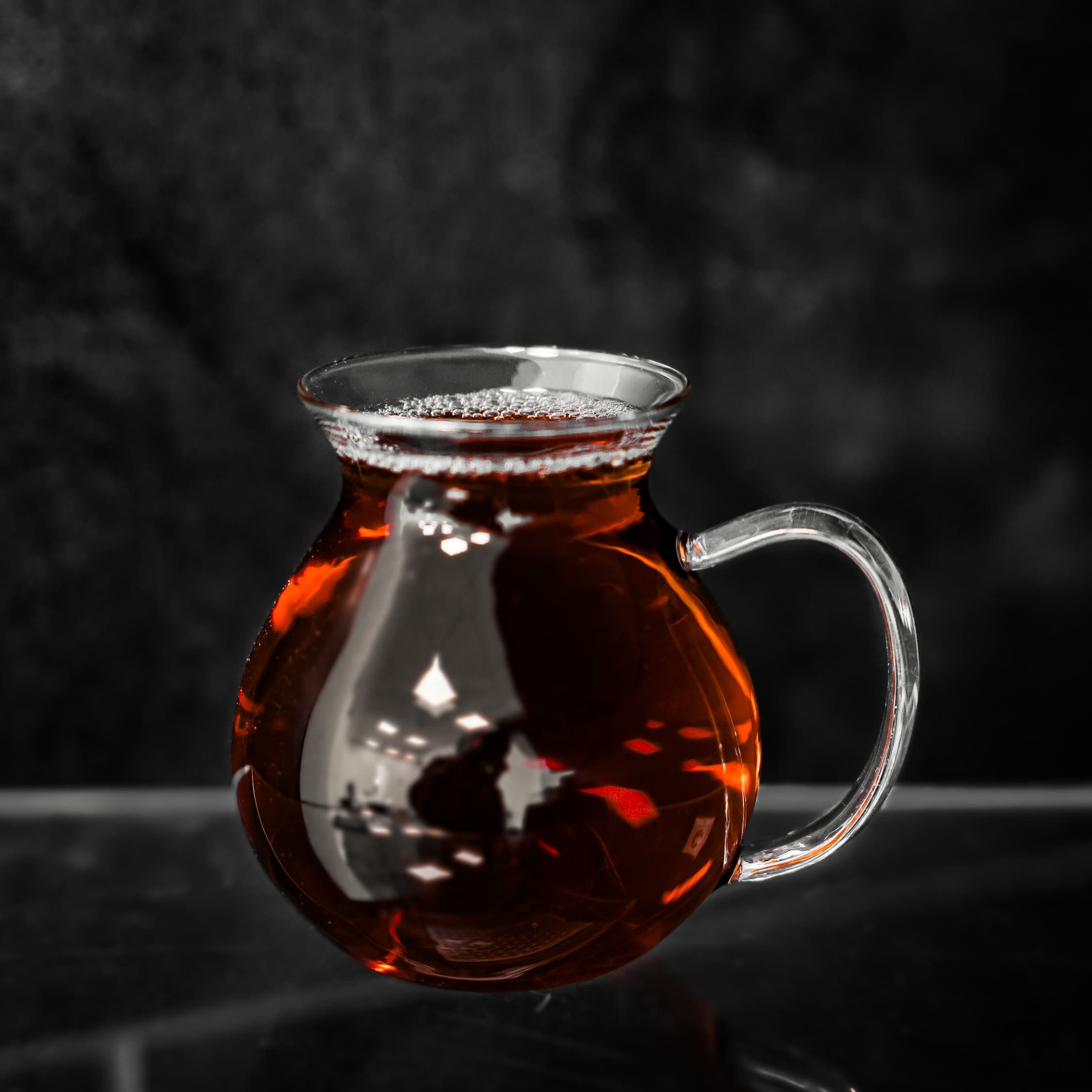 Mulex Teeglas 6-tlg Teegläser mit Henkel aus Borosilkatglas - 200 ml