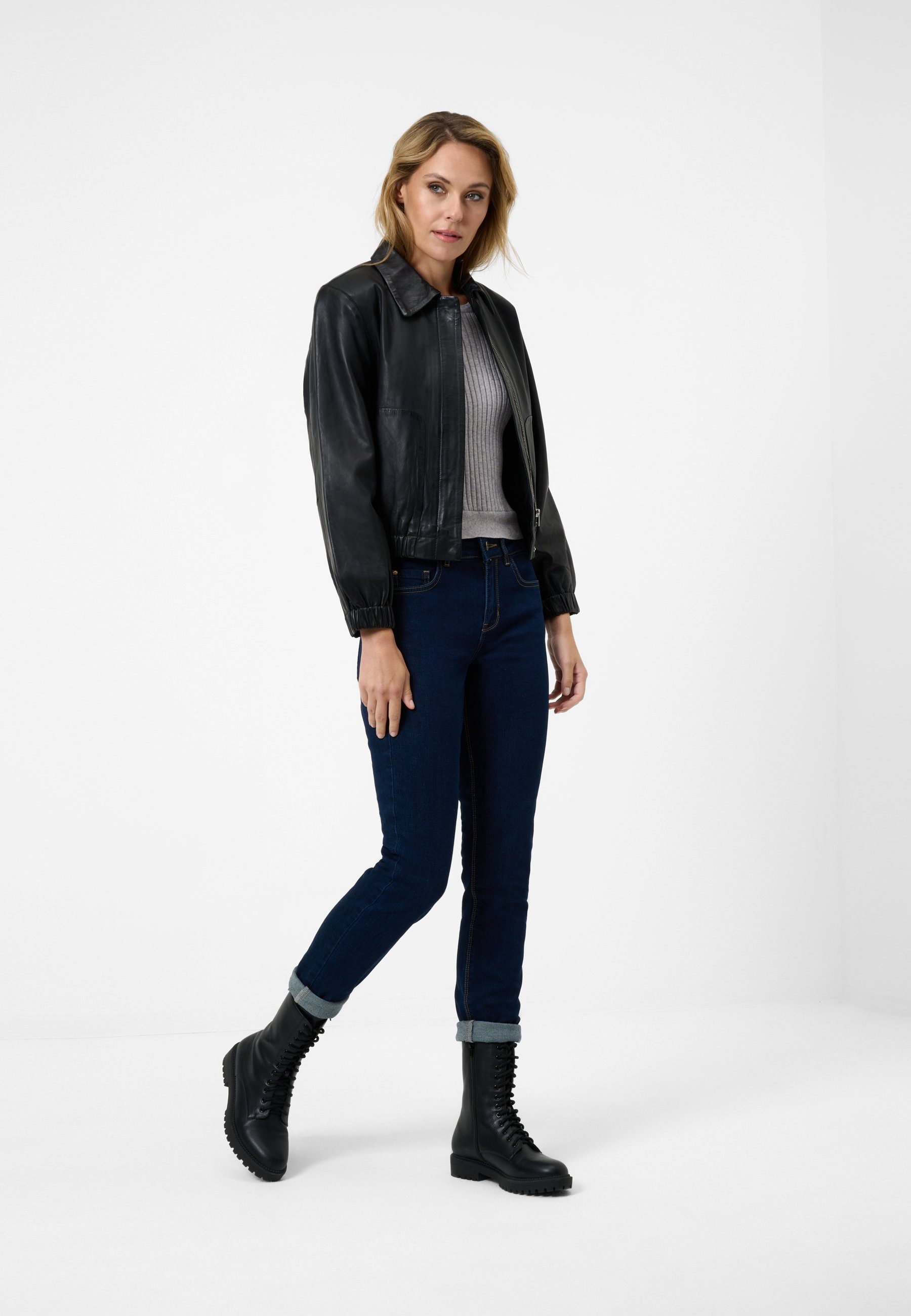RICANO Lederjacke Lola Hochwertiges Lamm-Nappa-Leder günstig online kaufen