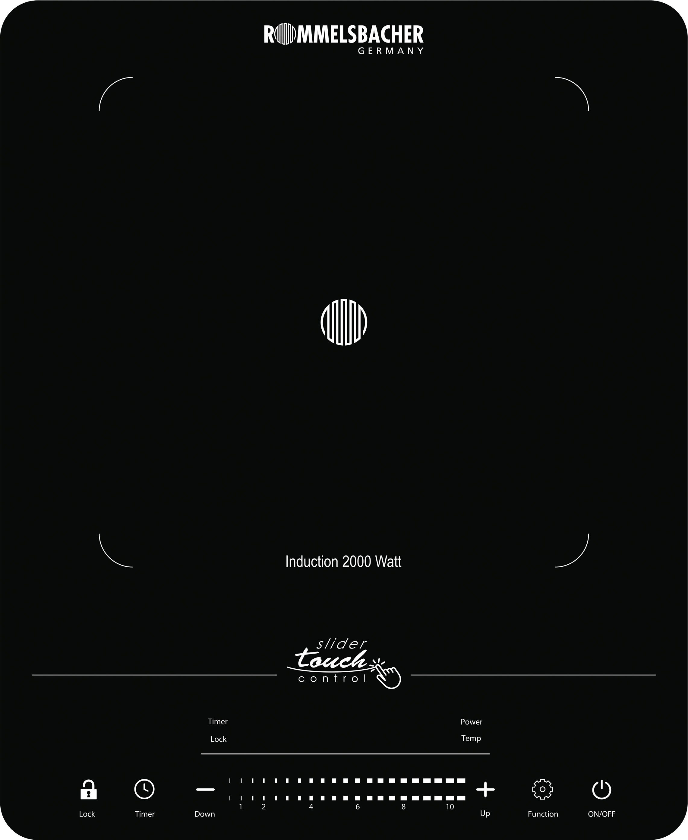 Rommelsbacher Einzel-Induktionskochplatte CT 2020/IN