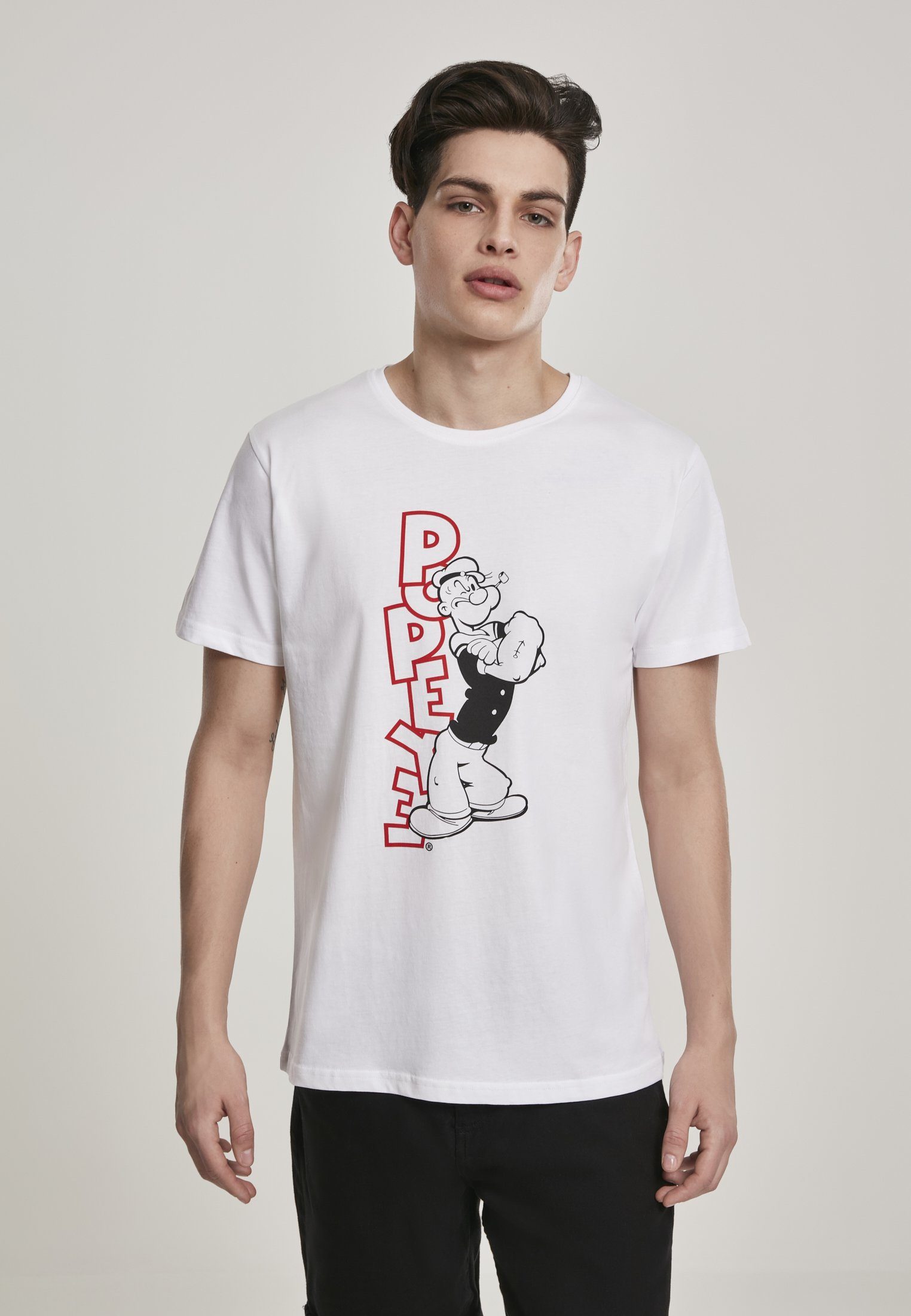 Merchcode T-Shirt Tee (1-tlg) Herren Standing Popeye