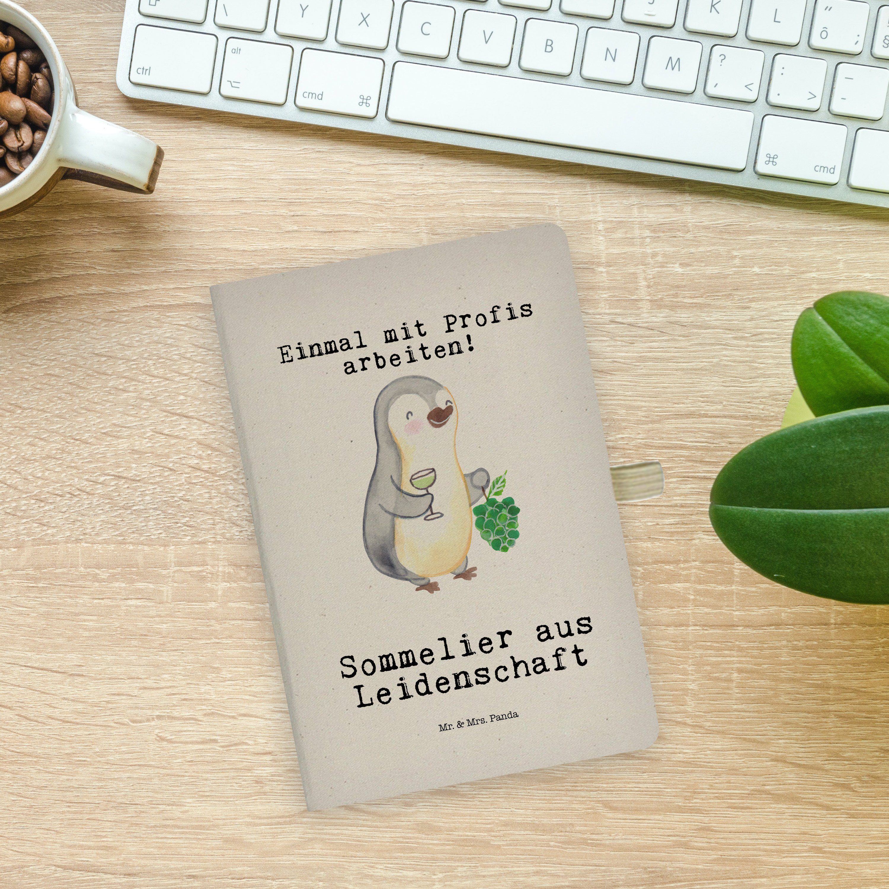 & Mrs. Leidenschaft aus Skizzenbuch, Transparent Abs Notizbuch - Mr. - Panda Mr. Panda Sommelier & Geschenk, Mrs.