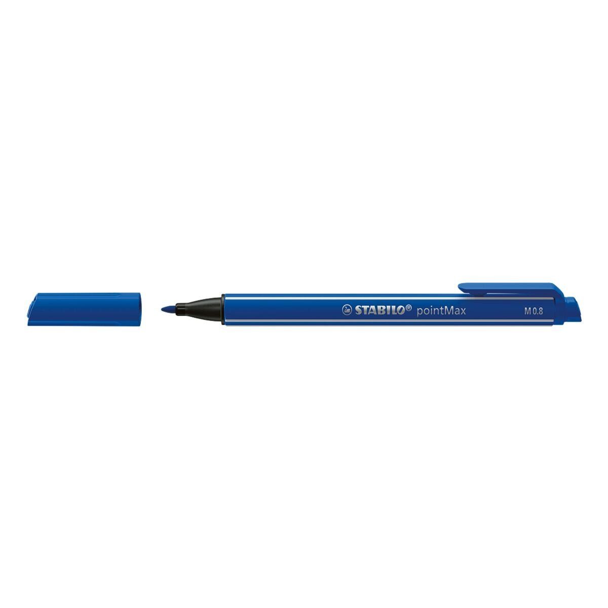 STABILO Vielschreiber pointMax, ultramarinblau (1-tlg), Filzstift für
