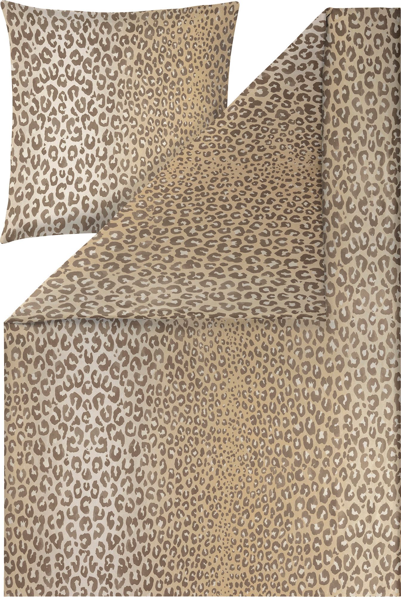 Estella Bettwäsche Bettwäsche "Lionel", Mako-Satin, Mako-Satin Motiv: Leo