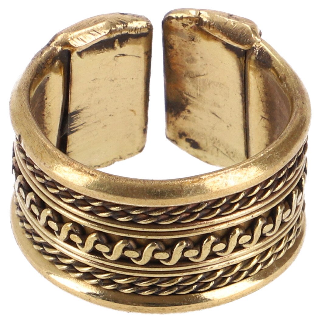 Guru-Shop Fingerring Breiter Ring aus Indien, Boho Meander Schmuck,.. günstig online kaufen