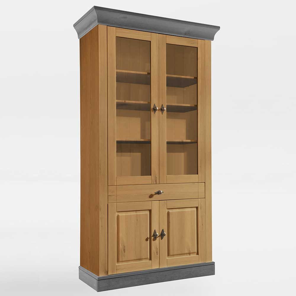 Pharao24 Vitrine Bastiaan aus Massivholz