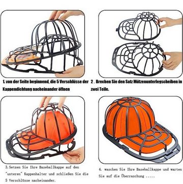Coonoor Wäschenetz Baseballkappen Basecap Gestell Waschmine Spülmaschine