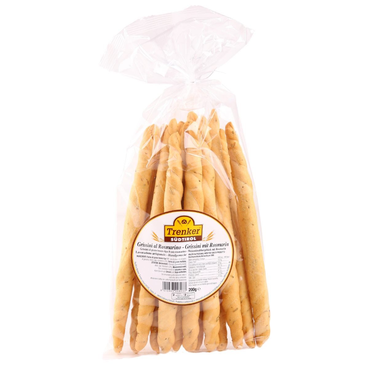 Trenker Knabberei Grissini mit Rosmarin, handgemacht, 200 g, 200 g