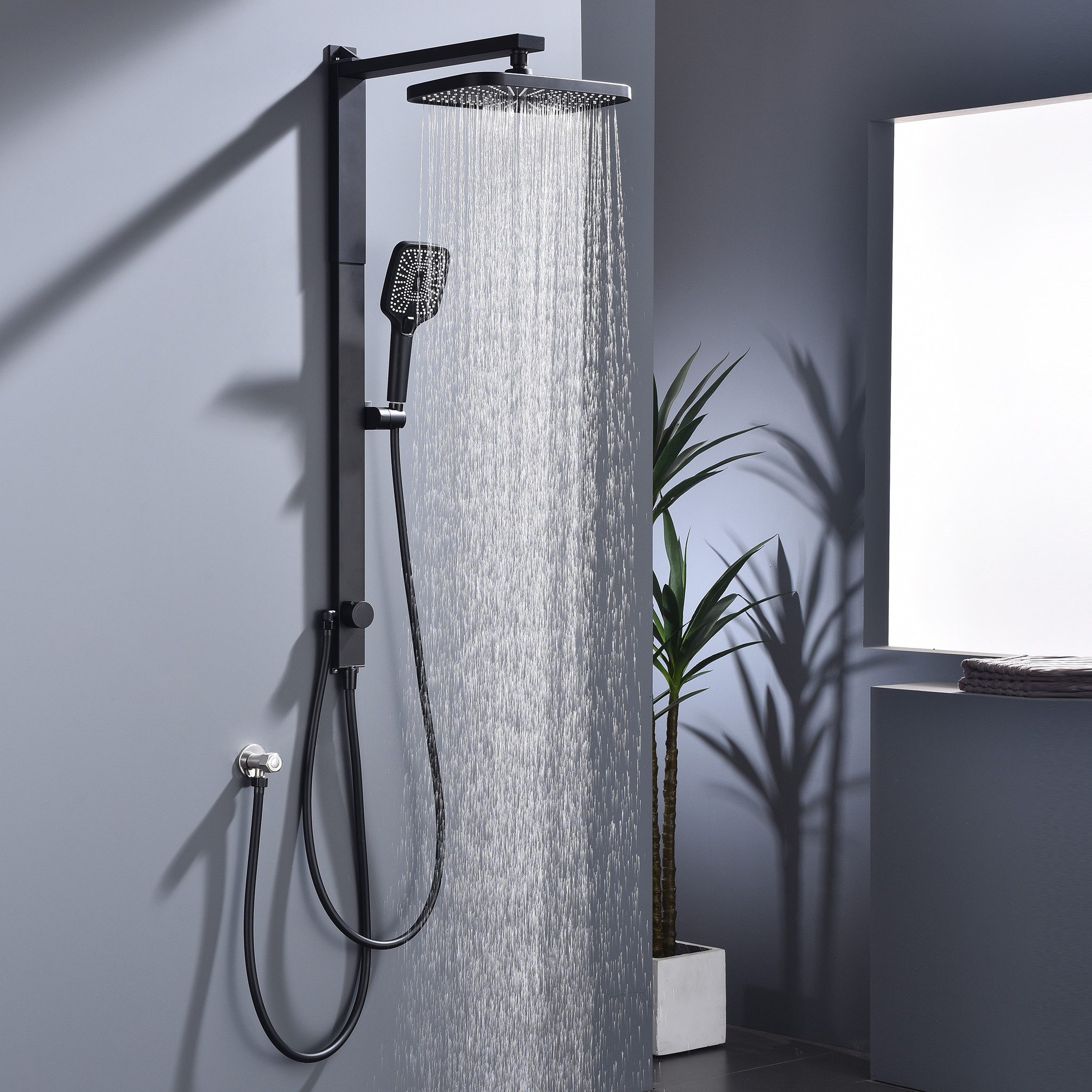 HOMELODY Duschsystem Regendusche Duschsystem ohne Armatur, günstig online kaufen
