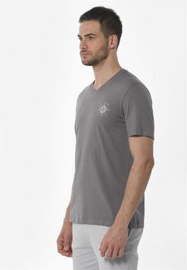 ORGANICATION T-Shirt Men's Printed V-neck T-shirt in Shadow
