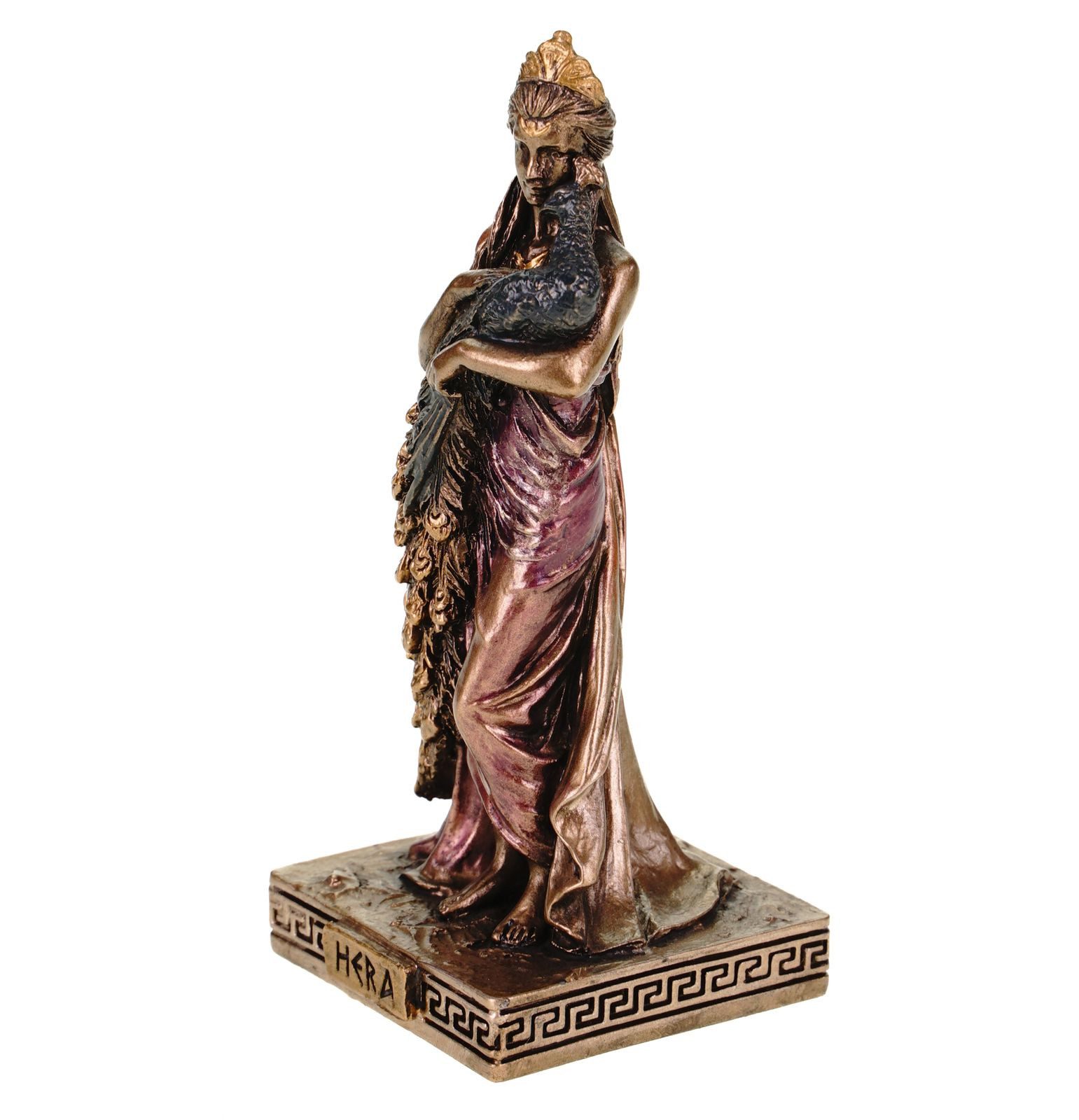 Vogler Dekofigur Miniatur Figur griechische Göttin Hera Bronzefarben by Veronese